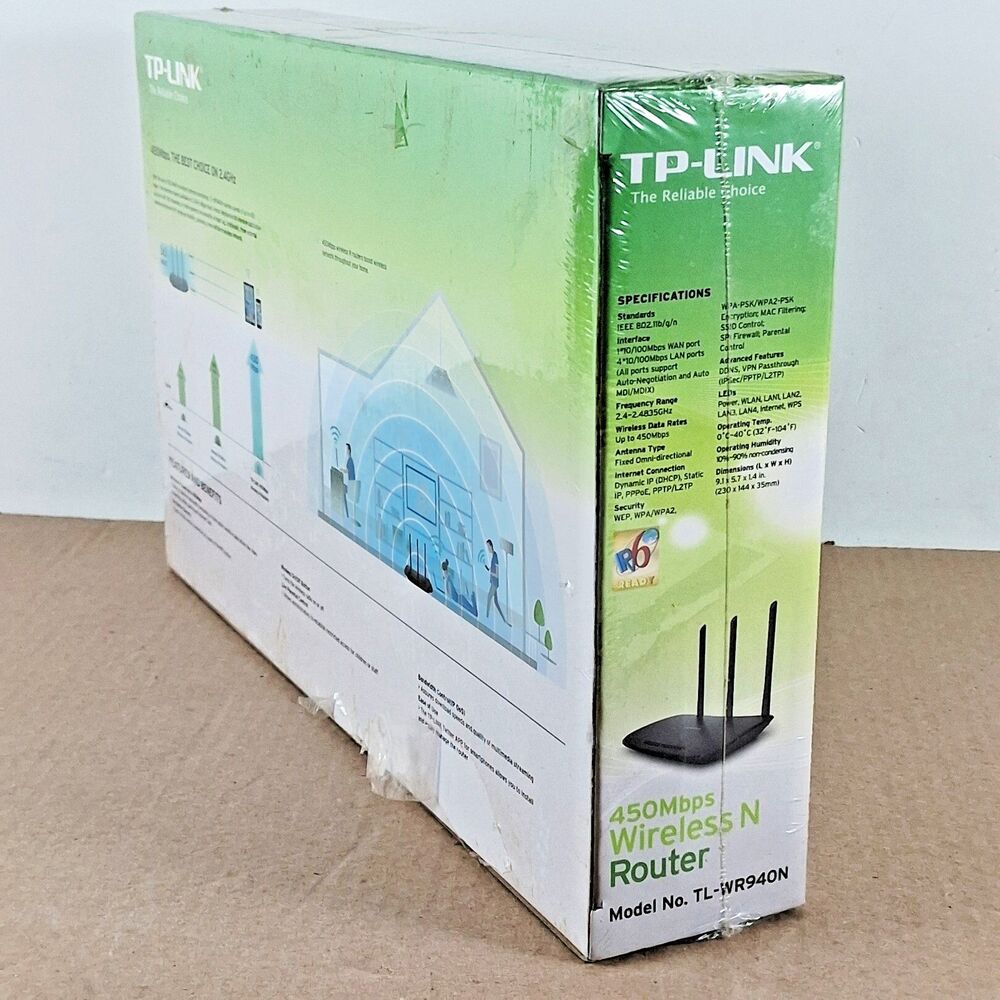 NEW TP-Link N450 Wi-Fi Router-Wireless Internet Router TL-WR940N - Picture 6 of 6
